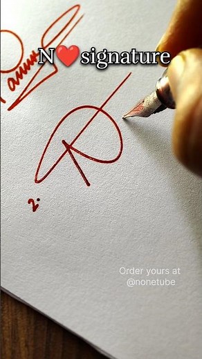 How to sign the letter N ❤️?