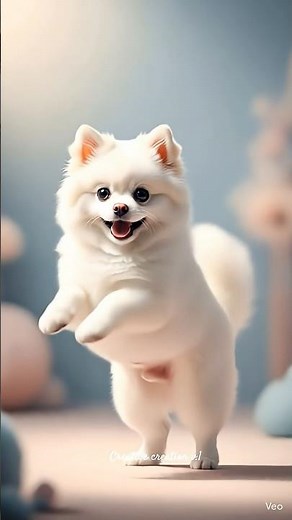 Cute Dancing Dog | Adorable Pomeranian Showing Off Dance Moves.
