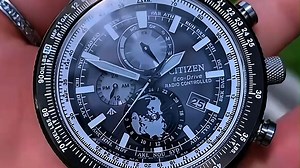 西铁城男士手表 PROMASTER系列 光动能电波防水运动表 日韩风格