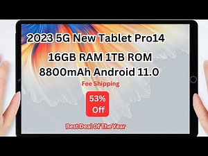 2024 5G New Tablet Pro14 10 1inch tablet android 16GB RAM 1TB ROM 8800mAh Android 11 | top 10 tablet