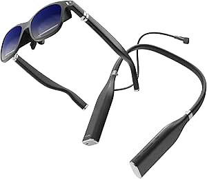 VITURE One XR/AR Glasses & Neckband Bundle, Official Partner of PSPlay & XBXPlay, Remote Play with PlayStation/Xbx/PC Games, Streaming On The Go, Cloud Gaming, 128G Storage, Bluetooth (Jet Black)