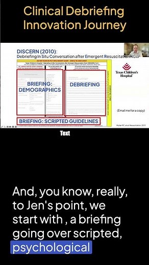 Clinical Debriefing Tool - Gather, Reflect, Improve - and Iterate