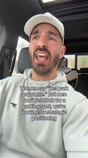 The masculine way to park your car