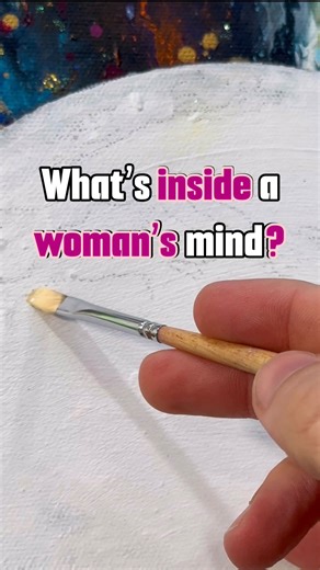 What’s inside a woman’s mind? 🤯 Coconut charcoal dust, acrylic and oil painting on canvas. SOLD artwork Like her mind- Commissions are currently open. 🌍 #art | Ashvin Harrison