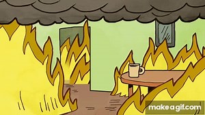 This is Fine - Looping Virtual Background on Make a GIF