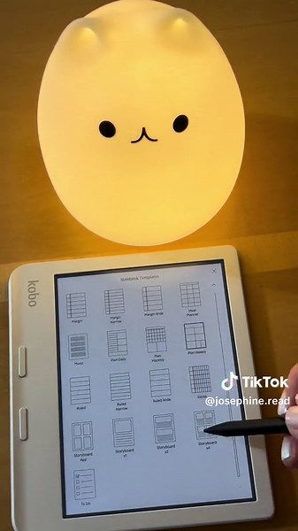 Playing around with some notebook templates ☺️ @Rakuten Kobo 📚 #kobo #kobolibracolour #books #review #booktok #booktok #ereader #notebook #journaling #styluspen #digital