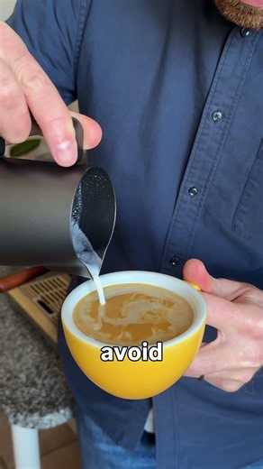 How to steam milk on the Breville Barista Express (milk is thin & runny) #brevilleespresso #shorts