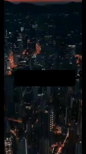 Aerial Night View of Cityscape: I Miss You