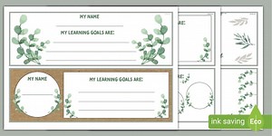 Student Learning Goal Cards