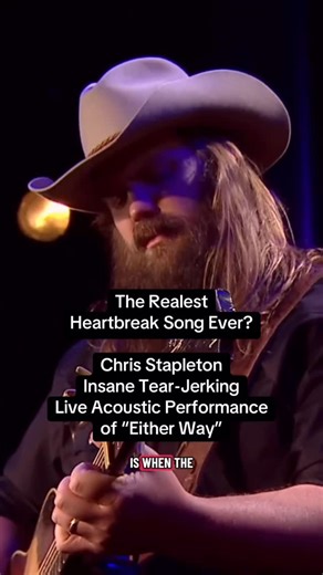 Chris Stapleton HQ on Instagram: "Try not to cry challenge… Chris Stapleton “Either Way” #countrymusic #acousticguitar #amazingvoice #heartbreak #heartbreaksongs"