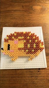 Perler bead hedgehog 🦔 ￼