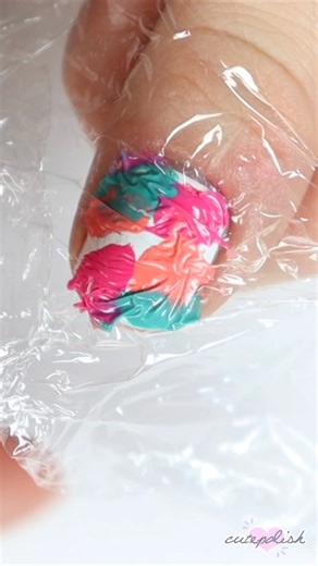 402K views · 93 reactions | How plastic wrap can help you do nail art #nailart | cutepolish | Facebook
