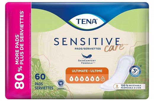 TENA SENSITIVE CARE ULTIMATE PAD 60 COUNT, Bladder Leakage Protection - Walmart.ca