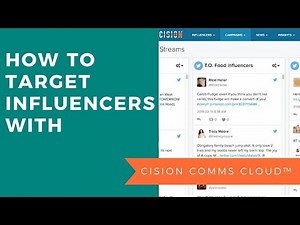 How to Target Influencers With Cision Comms Cloud™