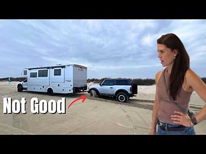 We tried FREE beach camping in our RV… It didn't go well