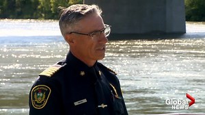 WATCH: Heavy rain that hit Alberta has flowed its way to Saskatoon, leading to a fast water flow on the South Saskatchewan River - and Saskatoon Fire Chief Morgan Hackl is asking people to stay off the river. More Morning News videos: https://trib.al/DPZp9Fr | Global Saskatoon
