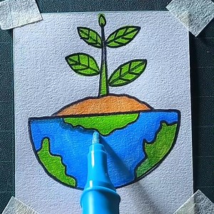 35K views · 194 reactions | Save tree poster drawing | All About Art | Facebook