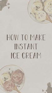 Probably the easiest methid to make ice cream (instat ice craem) 😍 | The Cooking Foodie