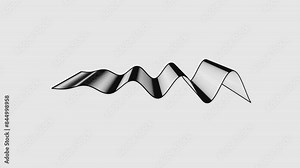 Puffed: Sine abstract plane geometry wave abstract landscape animation art generative technology Design Motion bw