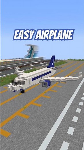 Minecraft: how to build small Airplane #minecraftshorts #minecraft