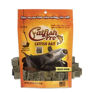 Catfish Pro Catalpa Worm Catfish Bait Fishing with Rod Reel Trotline Yoyos Limb Lines Jugs