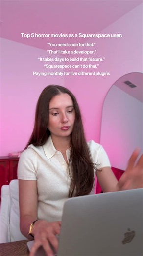 “You need code to make your Squarespace site convert.”