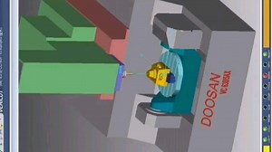 用WorkNC编过程序的第一台五轴机床，纪念一下！