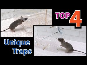 4 Unique mouse/rat traps