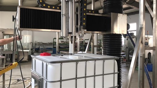 Engine Oil Filling Machine for IBC Tank Drum 1000L Beverage Chemical Applications Automatic 380V Liquid Filling System