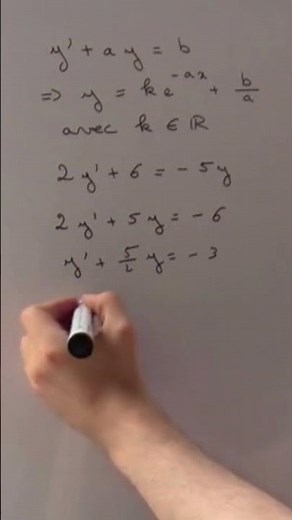 Résoudre une équation différentielle d'ordre 1