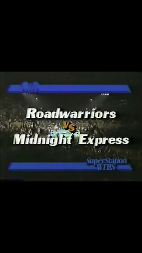 The road warriors epic entrance in #nwawrestling in my opinion the most over tag team in wrestling history #roadwarriorhawk #roadwarrioranimal #wwe #wcwwrestling