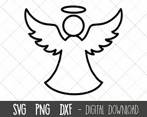 Angel SVG, Angel Wings Svg, Christmas Angel Svg, Angel Vector, Angel Clipart, Religious Angel Svg, Angel Cricut Silhouette Svg Cut File - Etsy