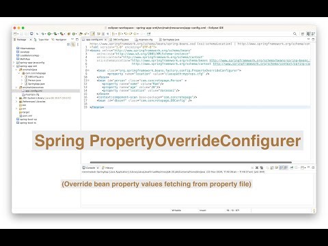 PropertyOverrideConfigurer in Spring