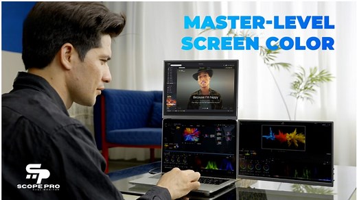 Scope Pro : The Lightest Dual / Triple 14 2K Monitor