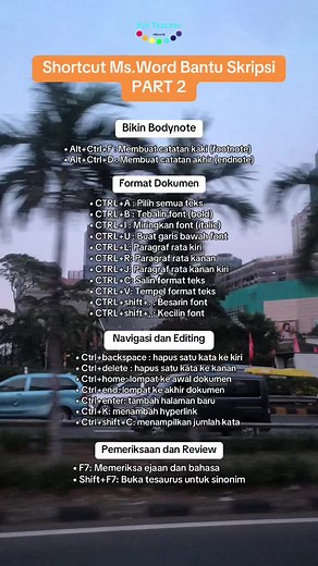 Shortcut Ms.Word Bantu Skripsi - Part 2