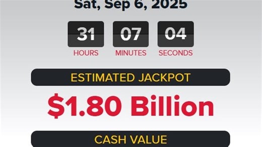 Did anyone win Powerball? Winning numbers for Saturday, September 6, 2025. Jackpot $1.8 billion