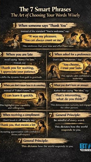 7 Phrases High-Status People Use #psychology #success