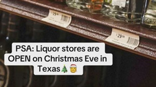 Texas law allows liquor stores to remain open on Christmas Eve. We have a list of stores on WFAA.com. | WFAA