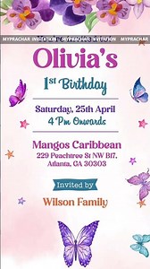 Butterfly Birthday Invitation – Cute & Magical Party Invite