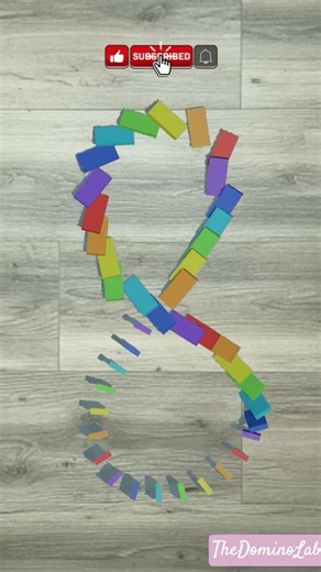 Satisfying Infinity Loop Domino Topple ♾️ | TheDominoLab ASMR