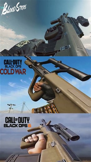 Aug Weapon Comparison Blood Strike vs BO6 vs Cold War #shorts #Aug #weapon