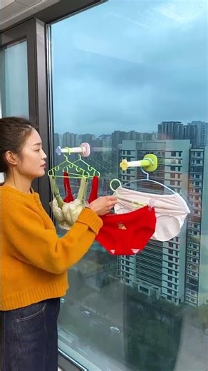 Minimalist wall-mounted clothes rack for storage