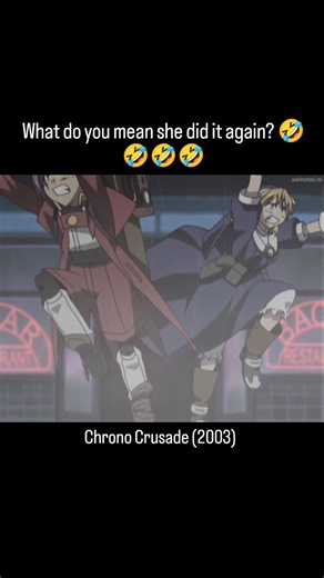Ani4mation on Instagram: "Follow for more anime moments → @_ani4mation_ Anime: Chrono Crusade, 2003. Here is some information: Chrono Crusade is a dark fantasy action anime set in 1920s America, where demons secretly roam the world. The story follows Rosette Christopher, a hot-headed nun and elite exorcist of the Magdalene Order, who partners with Chrono, a powerful demon bound to her by a dangerous contract. Together, they hunt demonic threats while searching for Rosette’s kidnapped younger bro