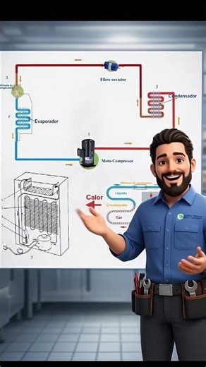The heart of the refrigeration system, 🧊🔥 This is how the COMPRESSOR works in commercial equipment