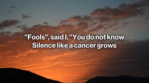 8K views · 188 reactions | Simon & Garfunkel - The Sounds of Silence (Lyrics)  | Maria Dolores Souza | Facebook