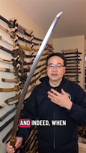 Japanese sword history : this long Katana was made by the Hoju school, one of the oldest lineages