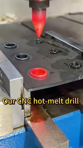 CNC hot melt drilling and tapping #machine #factory #cnc #hotmelt #drilling #tapping