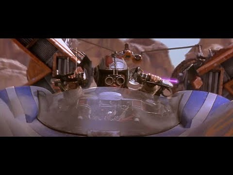 Epic Movie Scenes - Star Wars The Phantom Menace: Pod race scene Part II