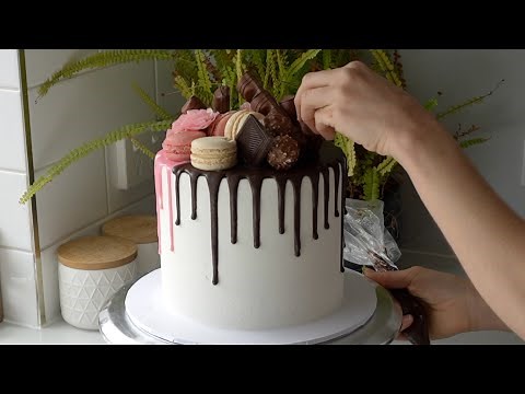 Half and Half Drip Cake Tutorial