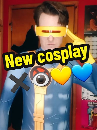 New Cyclops cosplay ✖️👁💛💙 #xmen #cyclops #marvel #cosplay #foryoupage